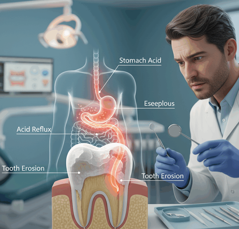 acid reflux and tooth erosion connection