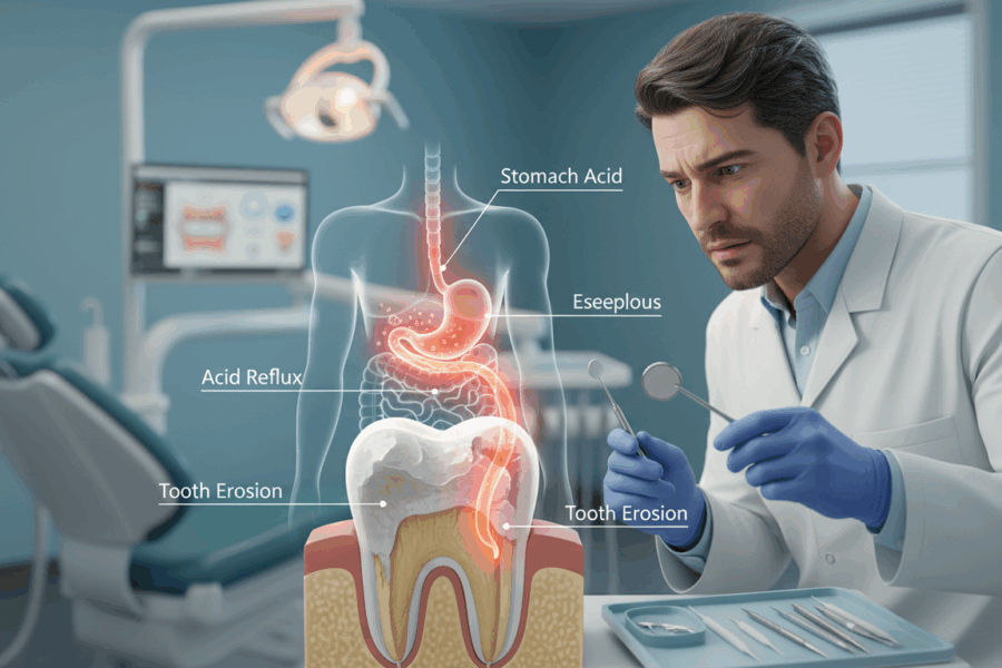 acid reflux and tooth erosion connection